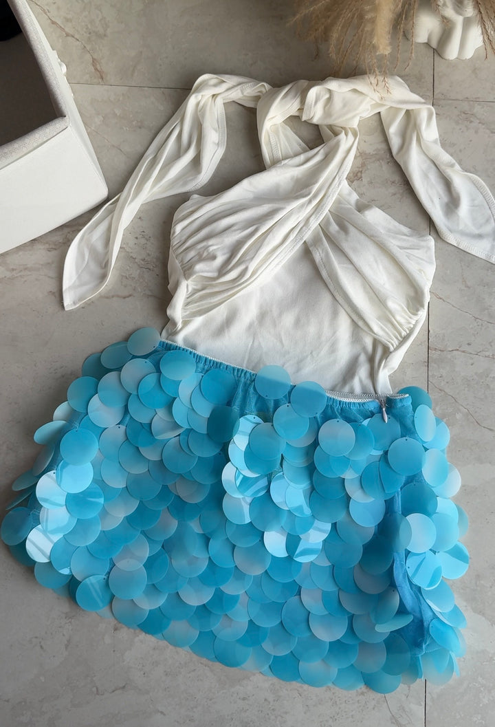 Mermaid shell mini skirt