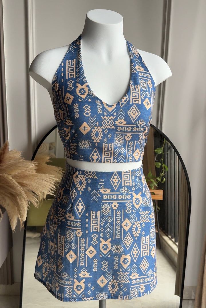 Aztec halter neck coords