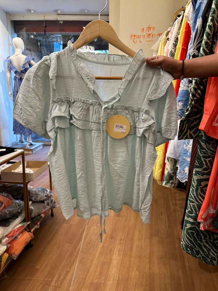 Flan half sleeves top