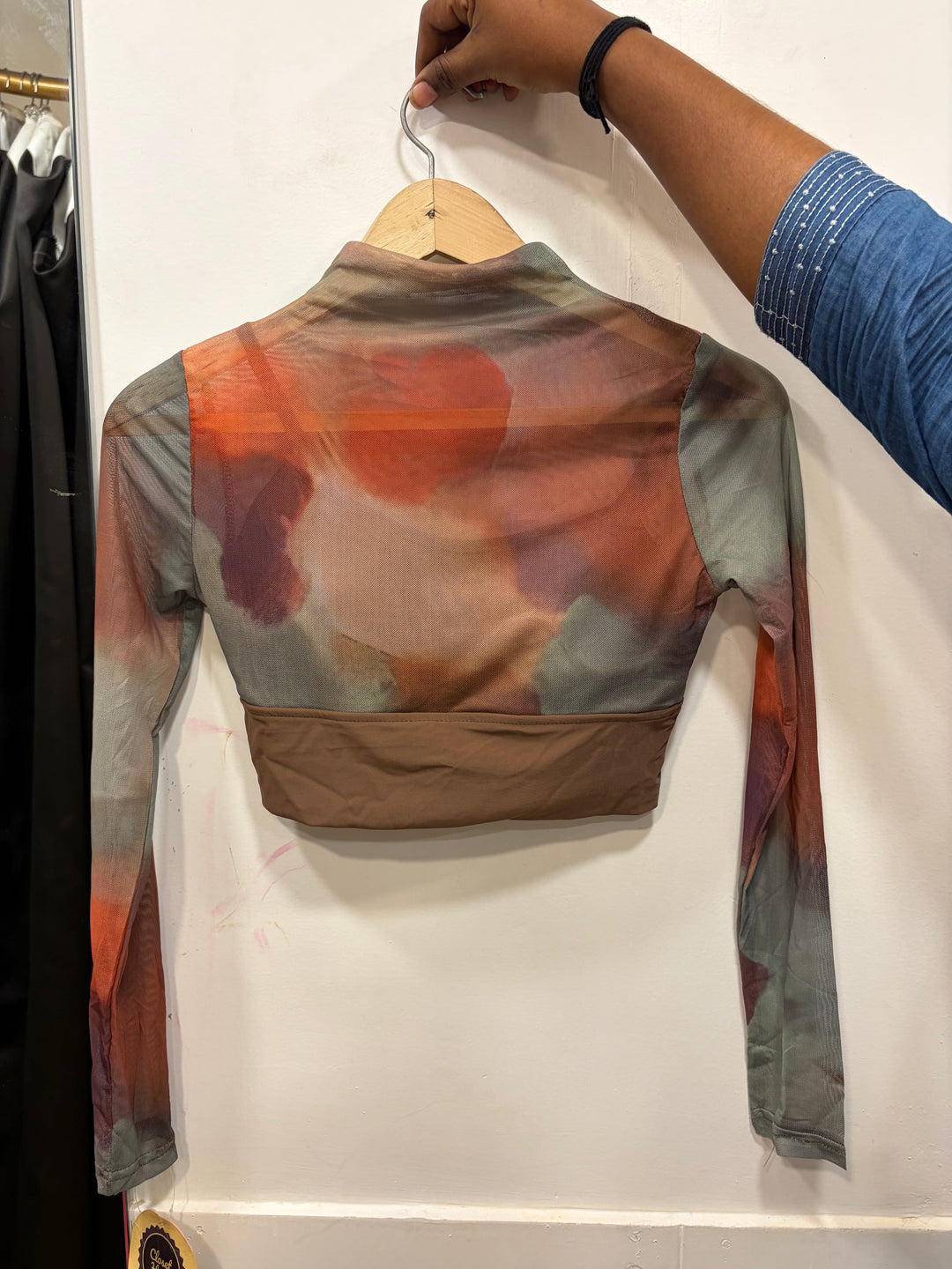 Roxane high neck top