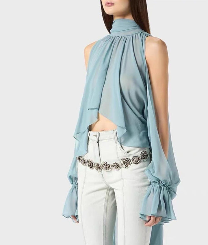 Vanity ruffle top