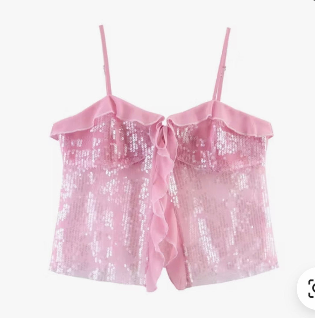 Brew sequin top