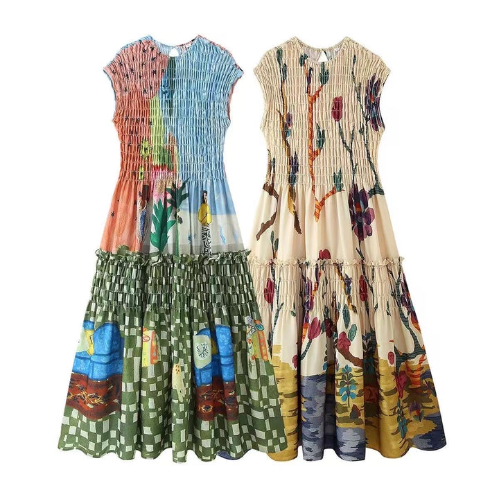 Princeton ruched maxi dress