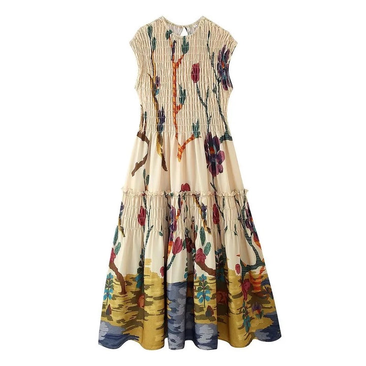 Princeton ruched maxi dress