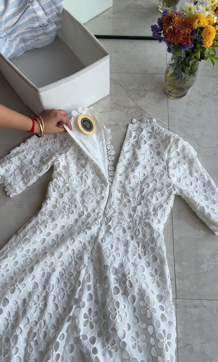Empress lace midi dress