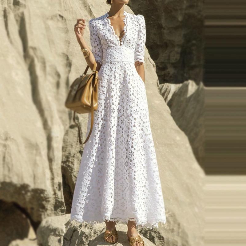Empress lace midi dress