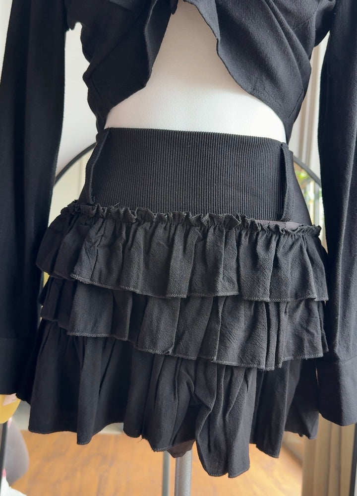 Marigold shirt and frill skirt coords