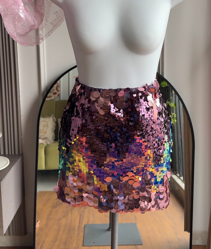 Sylvie sequin skirt