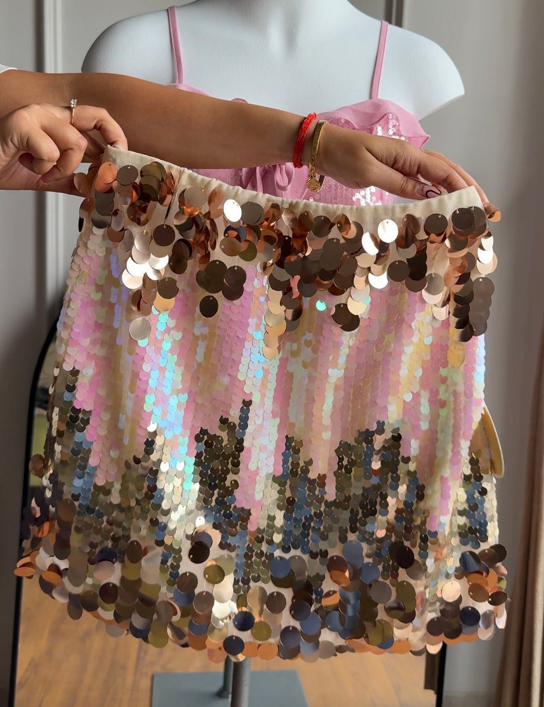 Sylvie sequin skirt