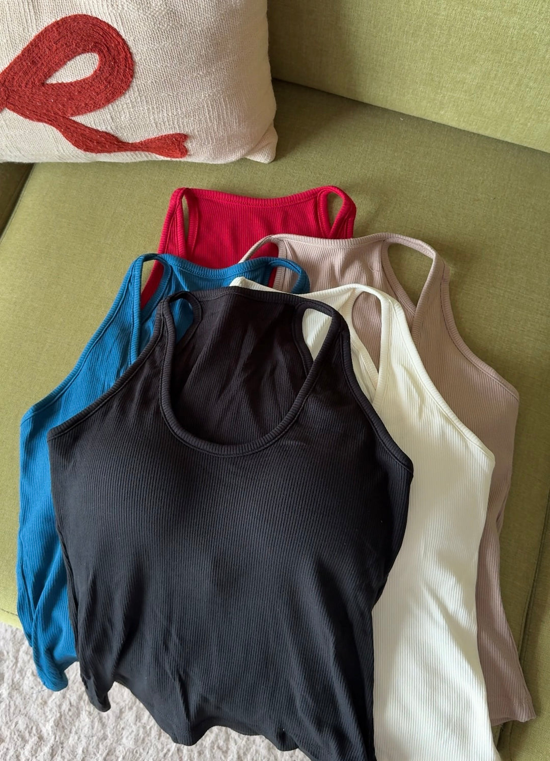 Fate built in bra tank tops