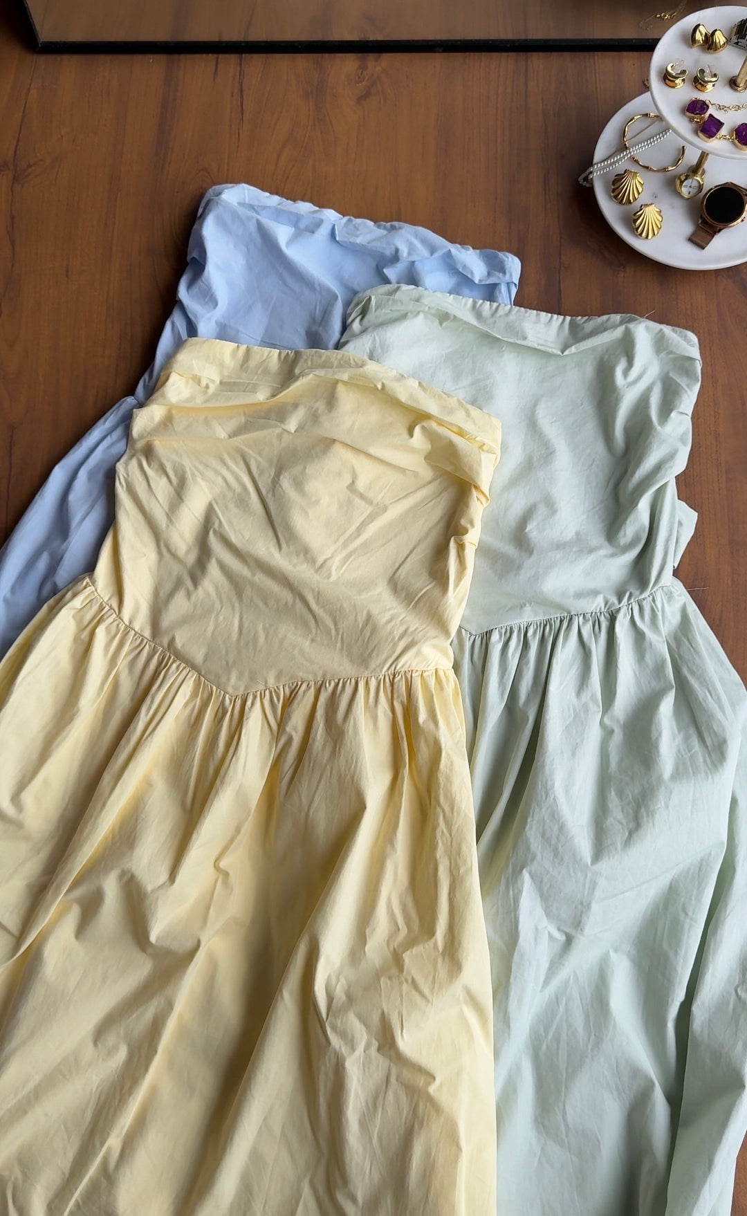 Elderflower tube midi dress