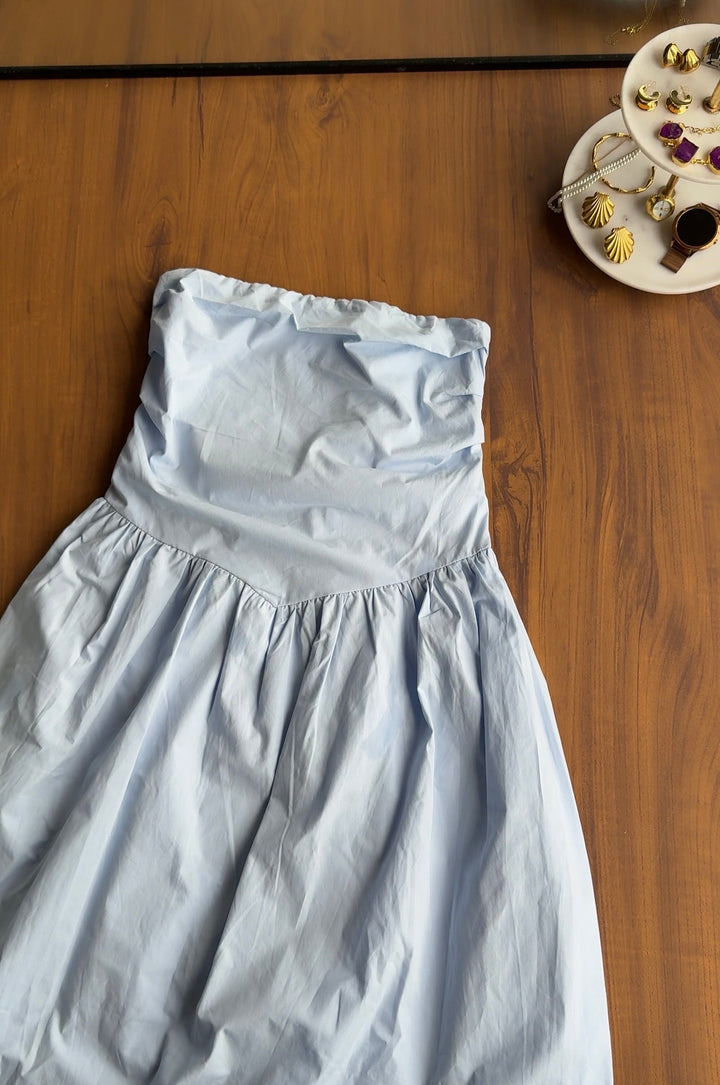 Elderflower tube midi dress