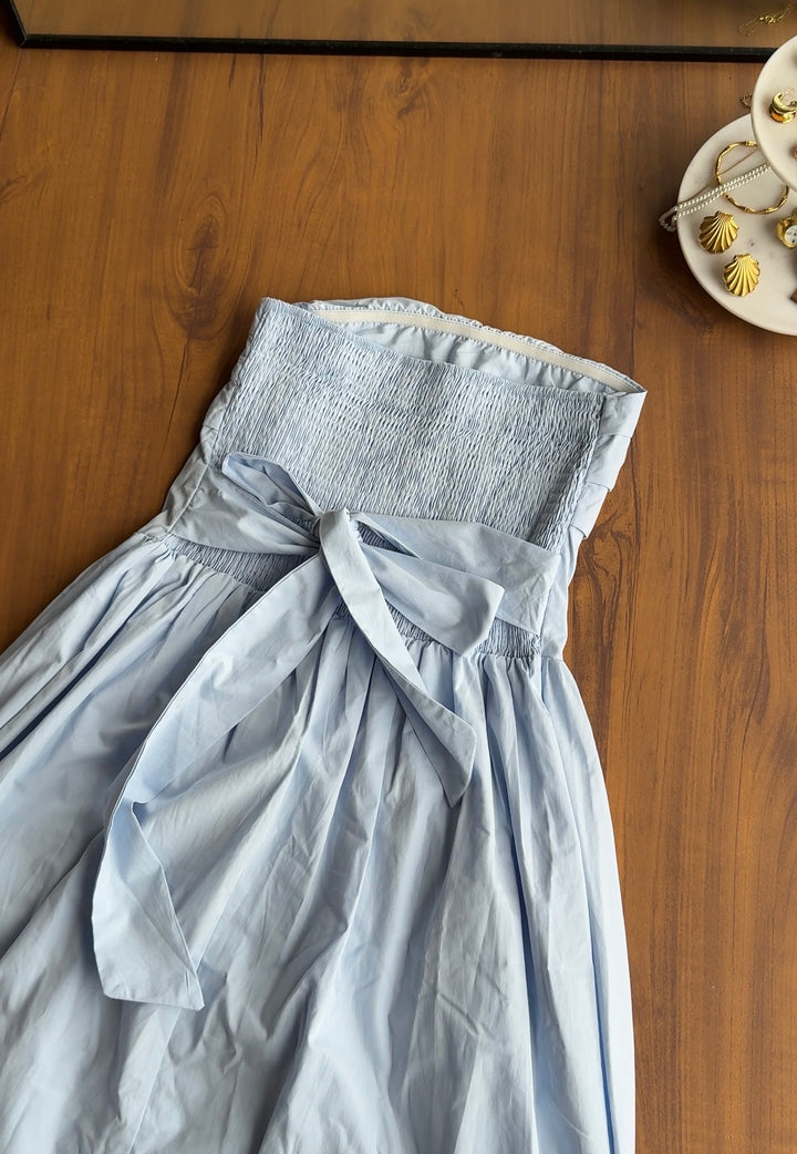Elderflower tube midi dress