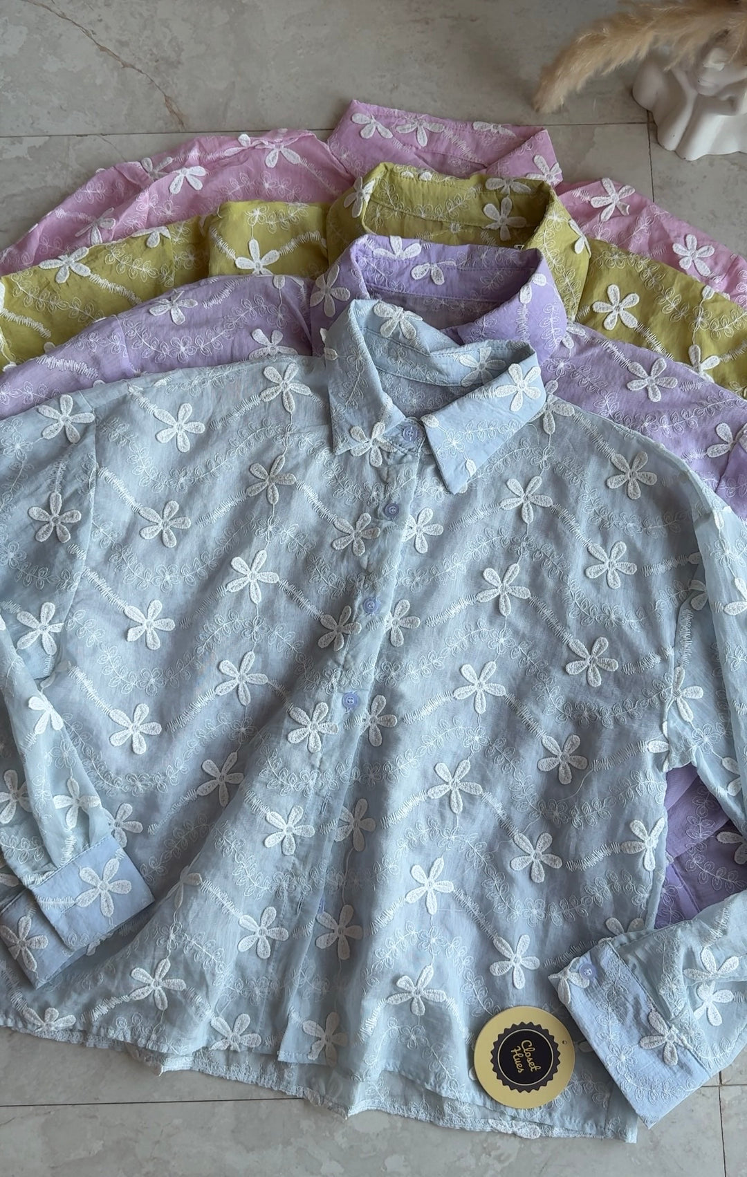 Andrea summer embroidered shirt