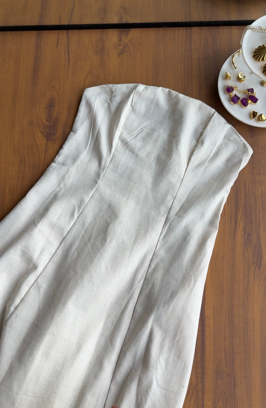 Iconic linen cotton tube dress