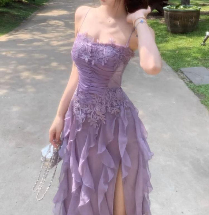 Ezra ruffle midi dress