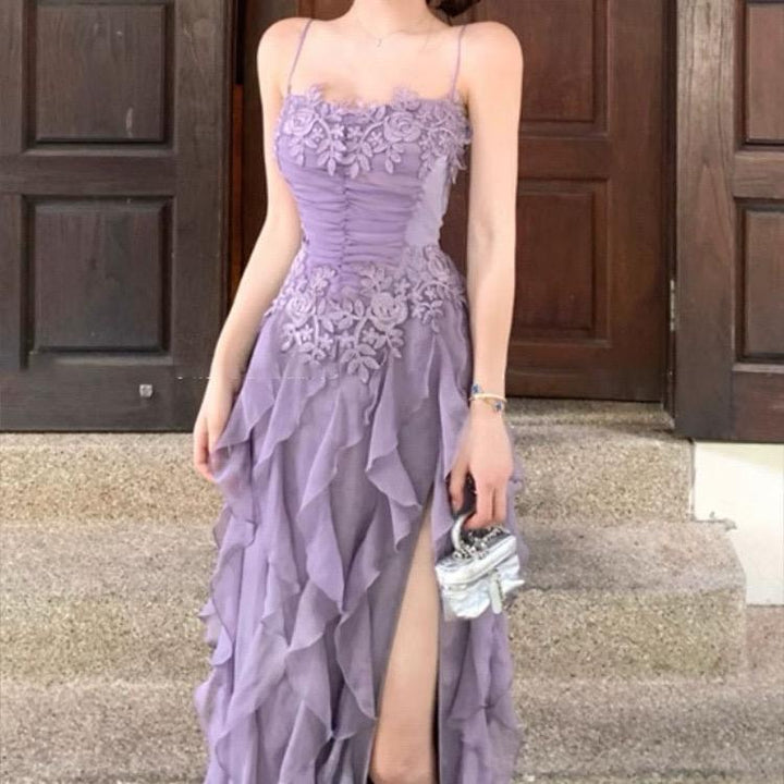 Ezra ruffle midi dress