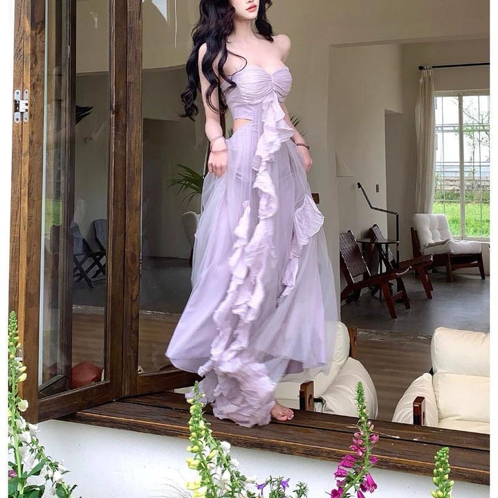Grace Ruffle Midi dress