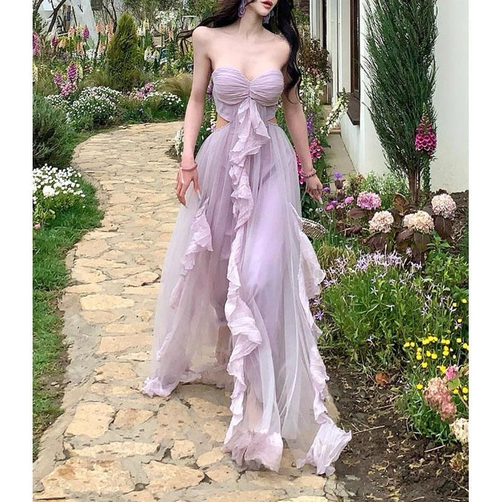 Grace Ruffle Midi dress