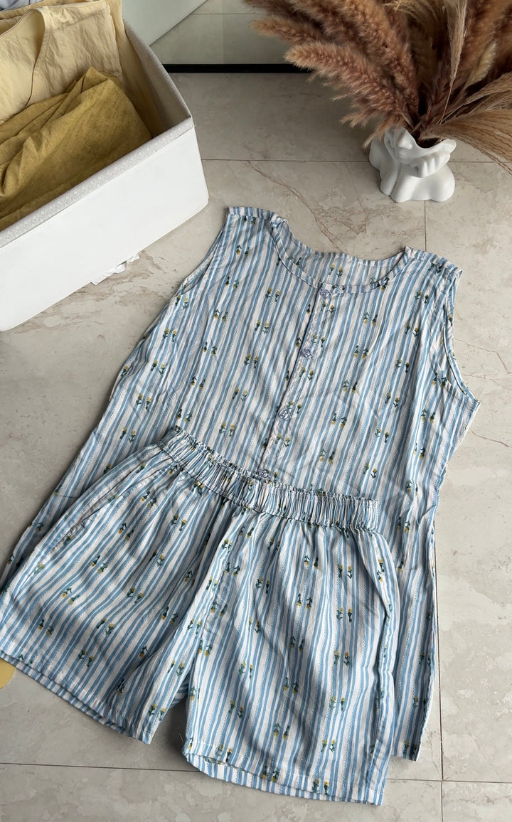 David boho printed coord set