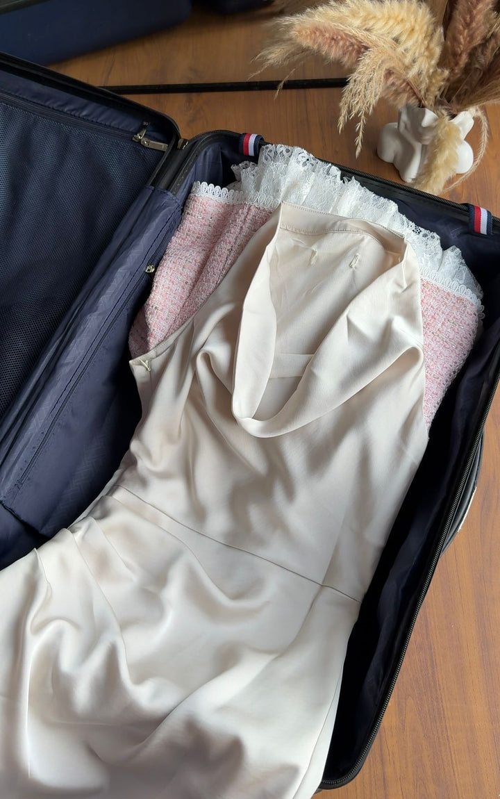 Meghan  silk satin dress