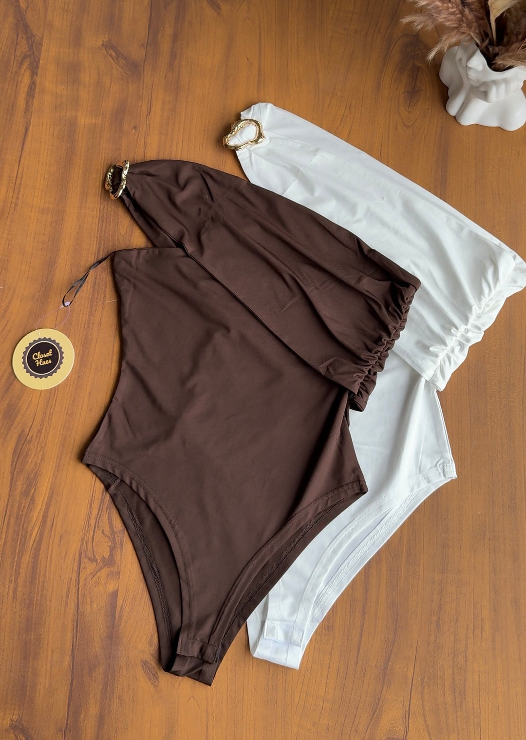 Mallorca one shoulder body suit