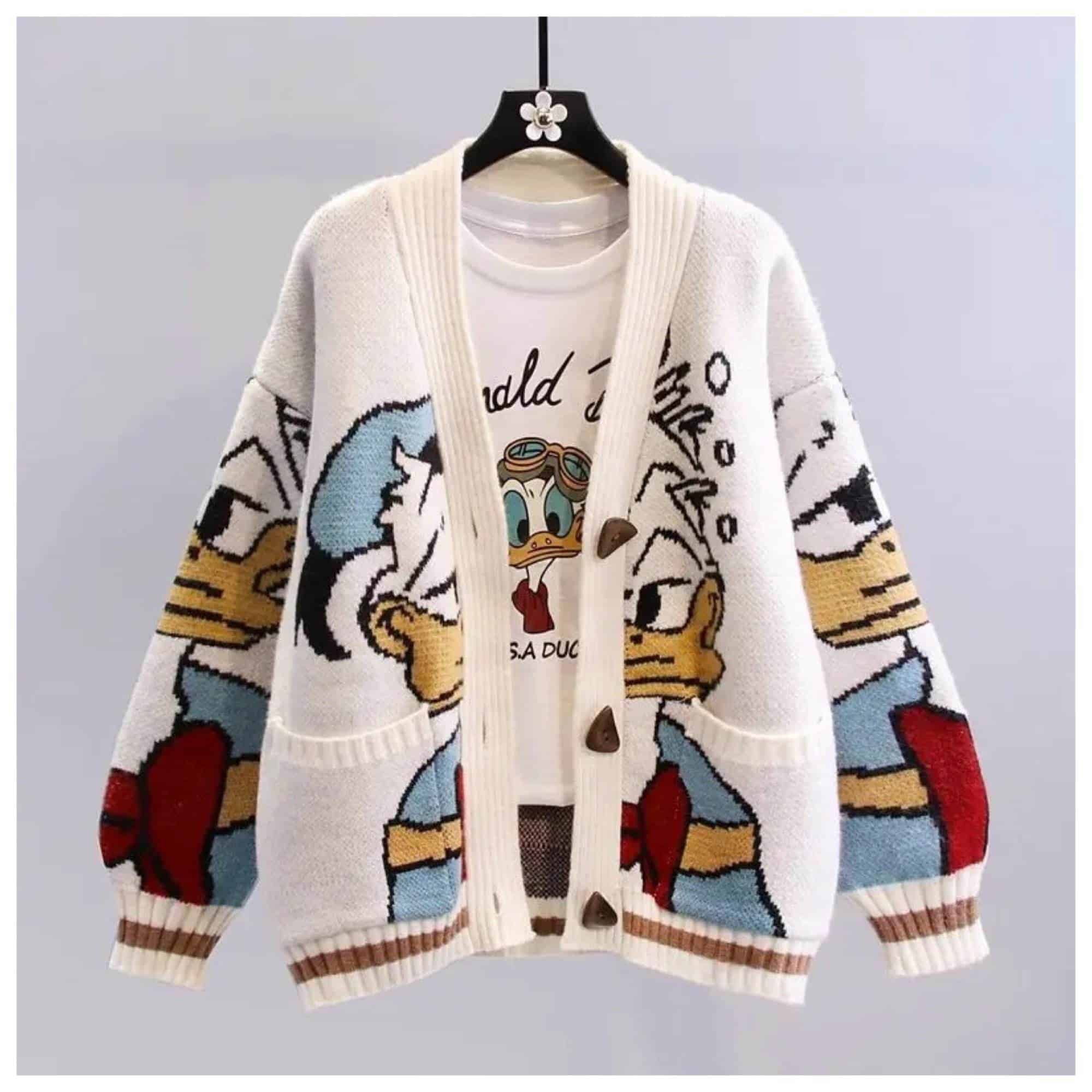 ニット・セーター HUECLOSET Striped Hooded Warmer Knit (3colors) BNE65 Sweaters & Pullovers – CLOSET HUES