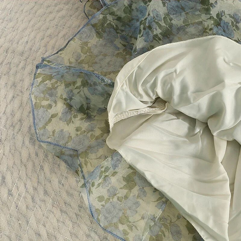 Baku organza floral top