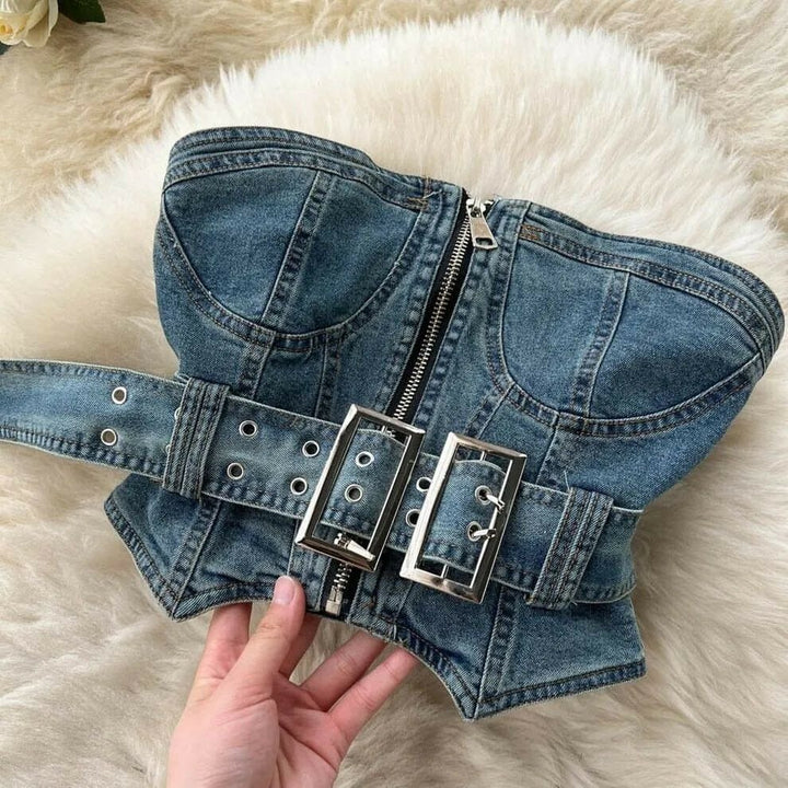 Esther denim coord set