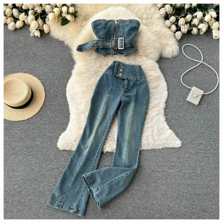 Esther denim coord set