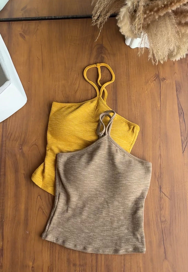 Noah halter neck built in bra top