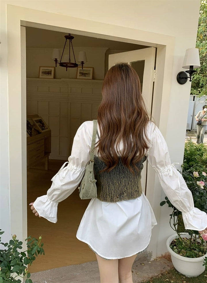 Benedict corset and shirt set