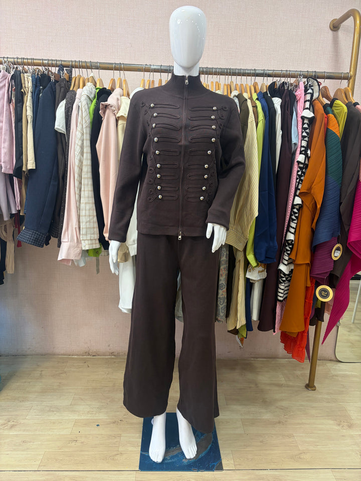 Ashley military zipper tracksuit