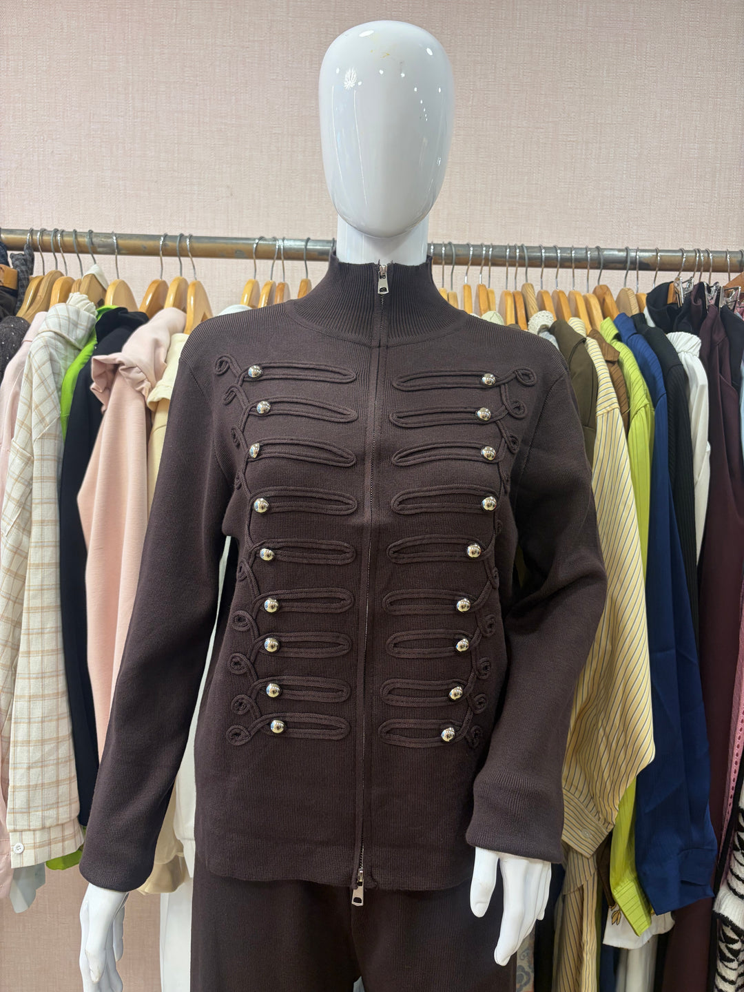 Ashley military zipper tracksuit