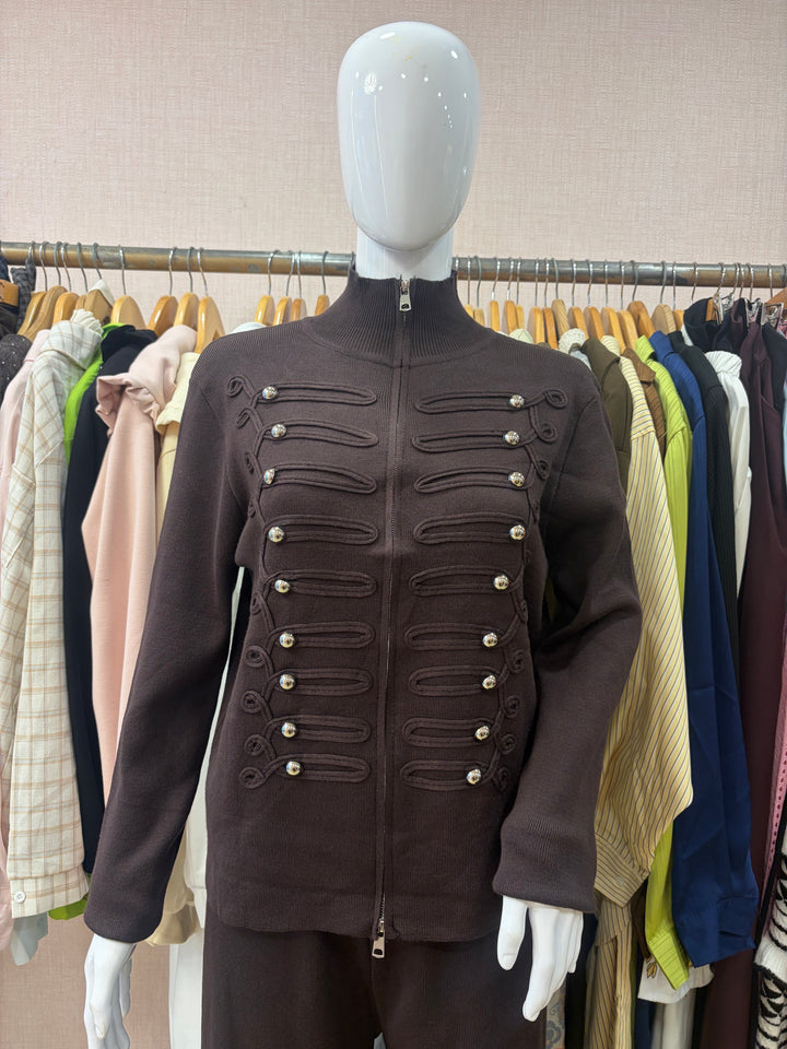Ashley military zipper tracksuit