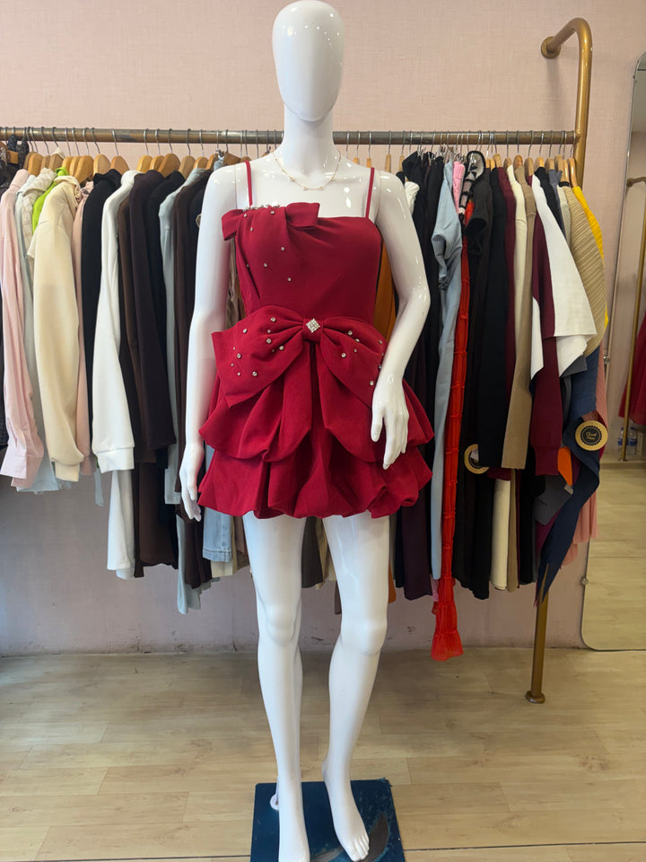 Violet bow dress