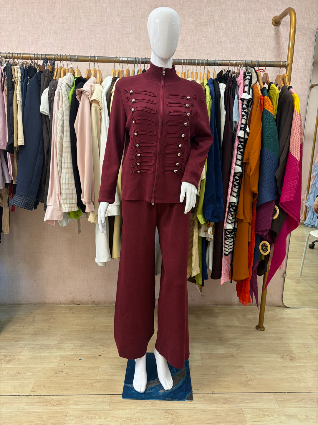 Ashley military zipper tracksuit