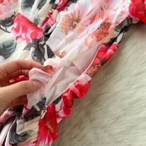 Pristine floral slit dress